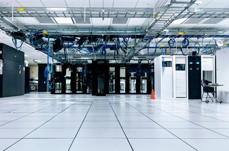 Server room used for website hosting